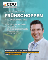Politischer Frühschoppen mit Janick Pape MdL