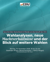 Deutschland im Wandel – Herausforderungen und Perspektiven für die CDU im Westerwald